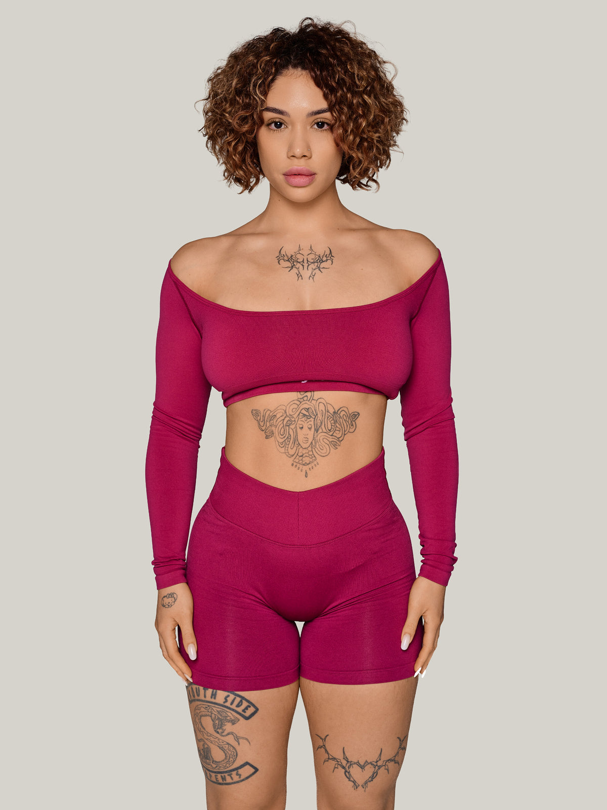 Sculpt Longsleeve, Infra — Malina