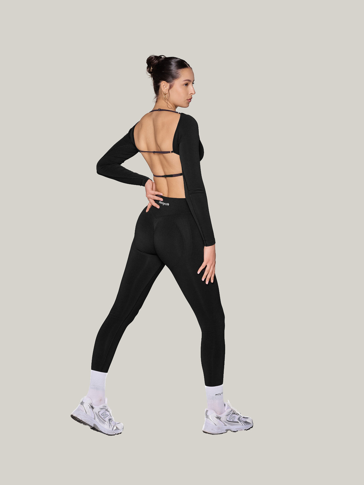 Sculpt Longsleeve, Noir — Black