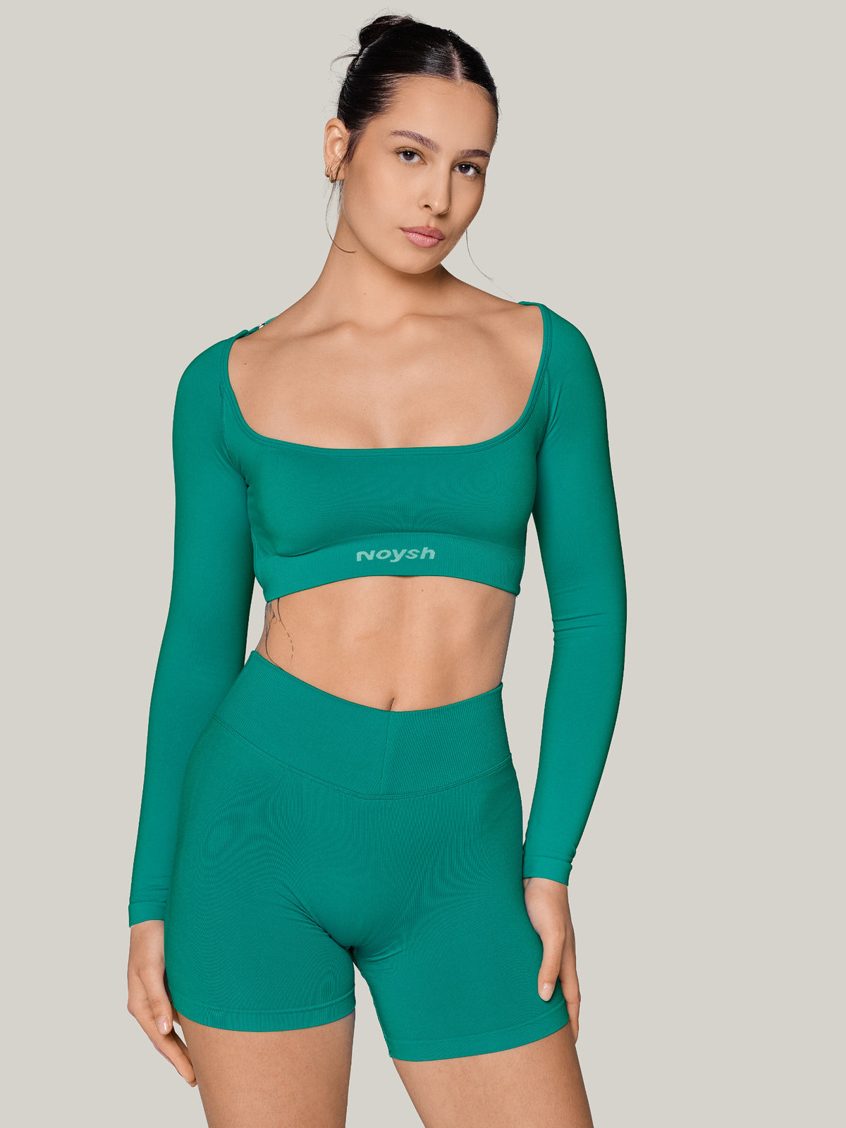 Sculpt Longsleeve, Ozone — Teal