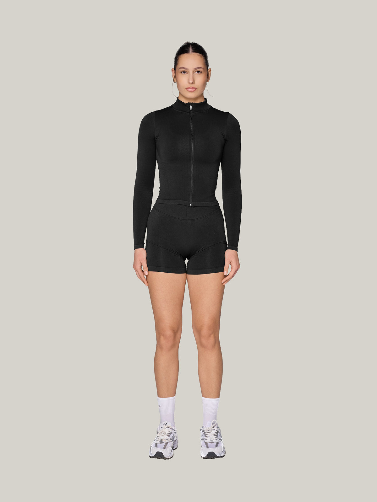 Performance Zipper Jacket, Noir — Crna